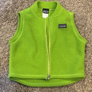 Patagonia Baby 18M Green Fleece Vest